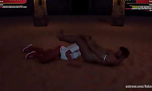 Felicity VS Joseph (Naked Fighter 3D)