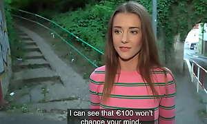 Outdoor euro pulled before sucking and dickriding in duo