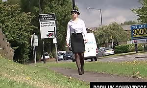 Porn UK - Horny British Police Woman Lucia Love Blows The Thief