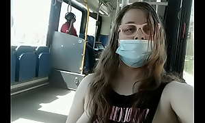 Kat's Flashing Up In Public Transports (Sweet Katou / sexykatou69 / TS Katou)