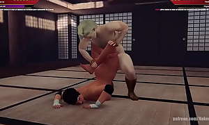 Furia VS Johnny Walker Black (Naked Fighter 3D)