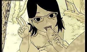 Sarada Uchiha Blowjob Hentai ANIMATION
