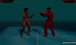 VITTORIA VS Master Ken Baiter (Naked Fighter 3D)