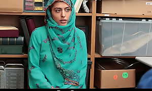Teen Wearing Hijab Caught Shoplifting and Must Fuck with Officer to Let Her Go Home - PervCop porn 