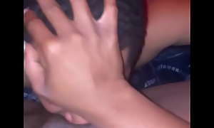 X eating and fingering her pussy
