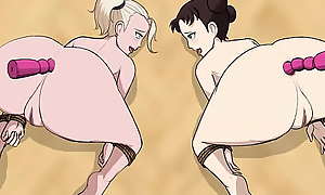 ino and tenten with anal beads
