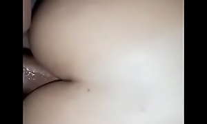 Toda mojadita después de hacerle la cola