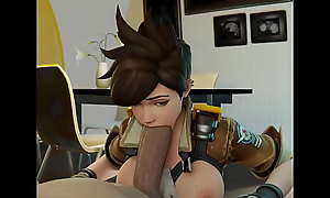 sexy tracer with big boobs blowjob [Overwatch] animepornhd porn 