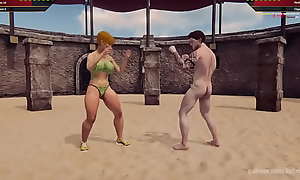 Karen Krash VS Gigi (Naked Fighter 3D)