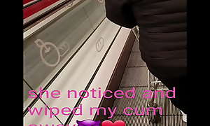 Cum spray on random girl