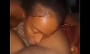 Hot Ethiopian girl licking pussy