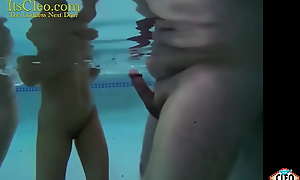 Water Nymphs Its Cleo And Annie Knight Give Hot Underwater Blowjob!