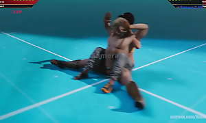 Johnny Walker Black ALPHA VS Pearl Girl (Naked Fighter 3D)