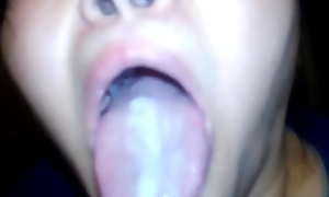 Isa swallowing my cum in Tucson