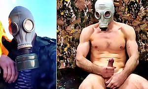 Hot RUSSIAN soldier FOUND a secret BUNKER where HE JERKS OFF and CUMS