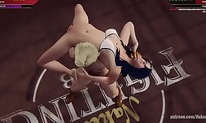 Johnny Walker Black ALPHA VS Gale (Naked Fighter 3D)