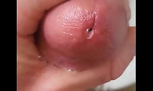 Stroking Thick Cum Out of My Throbbing Cock