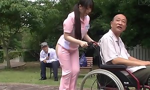Subtitled strange japanese half unembellished caregiver not at home