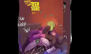 raven and beast boys first time caught by robin and starfire