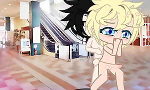 Sasuke e Naruto Fudendo Gostoso Em Público no Shopping e aparece Midoriya e Todoroki Fudendo No Cu Muito Anal Gozado