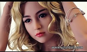 Yourdoll Thing embrace Blonde louring downcast beauty