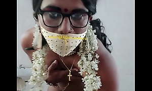 Indian crossdresser model Lara D'Souza nude dusting
