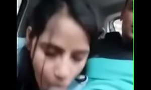 Indian step Sister Giving Blowjob To In Car
