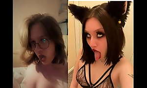 My freeuse sissy slave catgirl mimics ahegao pics and videos to entertain me