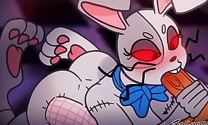 Vanny Cute Furry Bunny Blowjob and Fuck Pussy - FNAF Security Breach