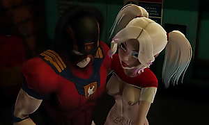 Squad - Harley Quinn gets creampied by Peacemaker