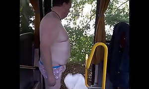 Naked Bus Driver Dare: On a public road, take off all your clothes and throw them out of the door.