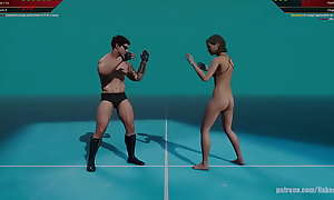 Lord Jerle VS Linn (Naked Fighter 3D)