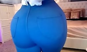Strapping Ass in Parsimonious Blue Pants
