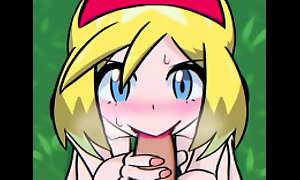 [PokemonLedends] Irida gives a blowjob.