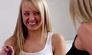 iLickedaGirl porn video - A blonde lesbian fucks bff with a dildo