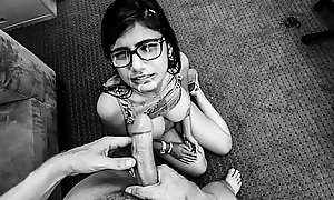 MIA KHALIFA - Porn Audition In The Style Of A Black And White Film With French Instrumental Music... Because Why Not