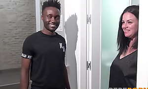 Her first BLACK COCK! Nuria learns how does a giant dick feels like inside her pussy