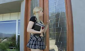 facial whore in miniskirt and tutorial