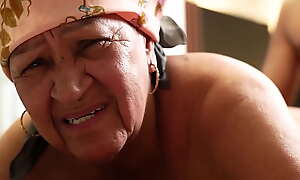 chubby 72 Years old grandma rough anal fucked