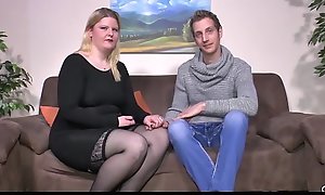 SEXTAPE GERMANY - Amateur BBW gets cum on Bristols in hardcore be wild about