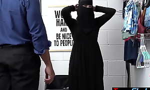 Busty teen thief Delilah Show one's age in hijab punish fucked hard by a dormitory LP officer