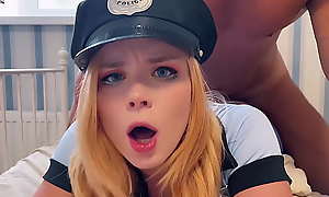 Sexy Dame Arranged Dumbfound and Sat at bottom My Face in Police Suit