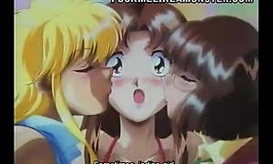 Hentai lesbians scissor fuck in passionate scene