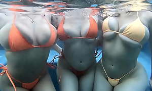 ANGELA Blanched - Busty Bikini Triad with Violet Myers and Lena Paul