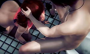 Hentai 3D Uncensored - Shien Hardsex relative to Toilet - Japanese Asian Manga Anime Film Game Porno