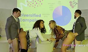 Free In compliance During Office Presentation- Charley Hart, Penelope Kay