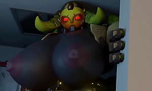 Orisa goes into horny mode and wants your cum