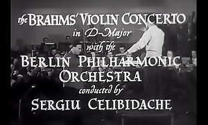 【切利比达克】【梅纽因】【排练】勃拉姆斯D大调小提琴协奏曲，Op. 77，柏林爱乐，1946