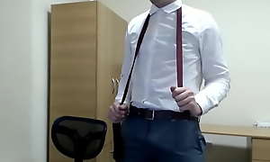 Youngster Boss Precum Shoe Play together with Equip Strip