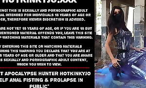 Post apocalypse tracker Hotkinkyjo self anal fisting and prolapse far public